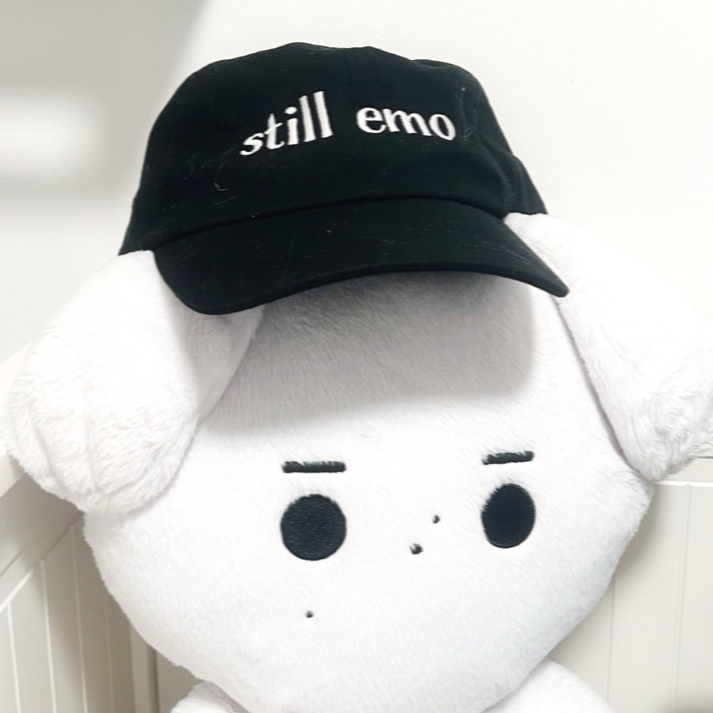 “still emo” black cap